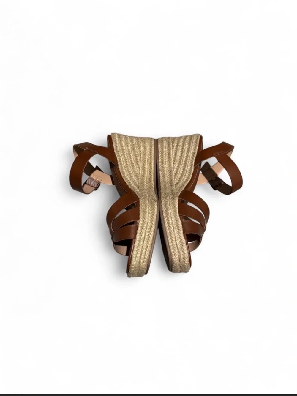 Time and Tru Wedge Sandals in Brown and Black